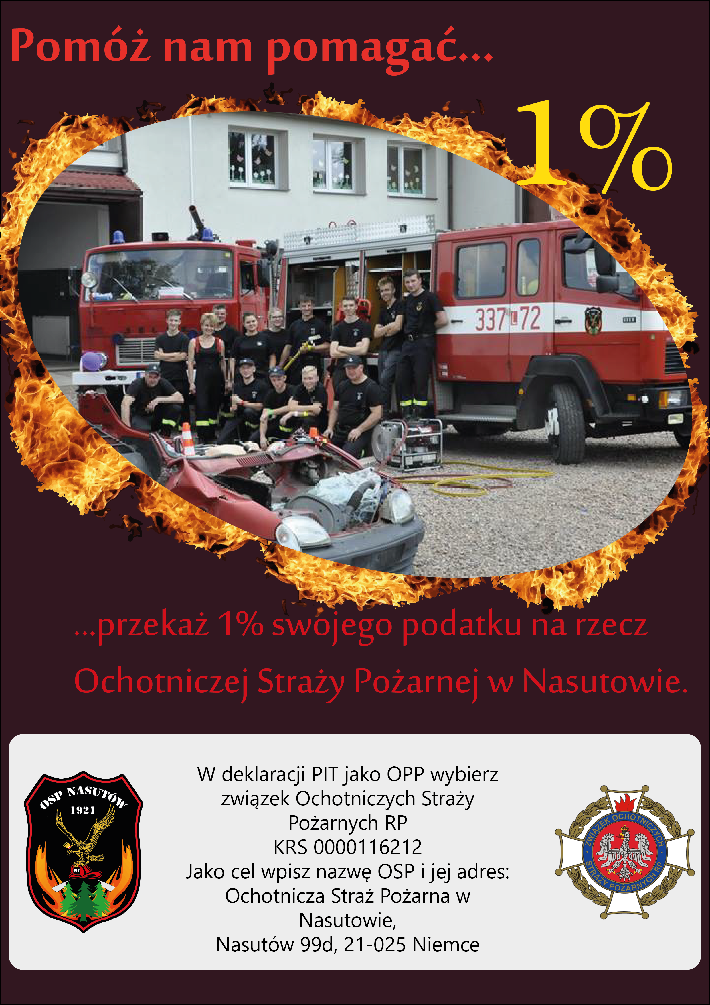 1 % dla OSP Nasut&oacute;w